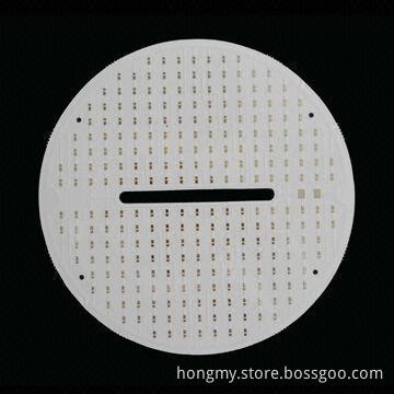 Single-sided Aluminum PCB, Round Shape, Used for LED Lighting